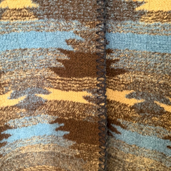 Vintage Mazmania Southwestern Long Fleece Vest Large Made in USA - Picture 3 of 10